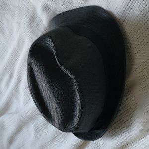 Grey Fedora with feathers